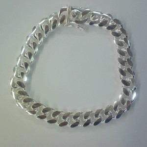 Sterling Silver 8" Miami Cuban 10mm Bracelet 47.4 gms NEW