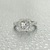  Lab Grown 2.00 ctw. Eng. Ring 1.00ct. Center Stone, Size 4 1/2