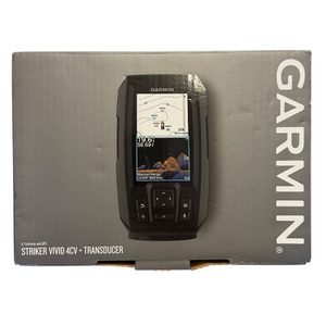 Garmin Striker Vivid 4CV + Transducer in box and mount