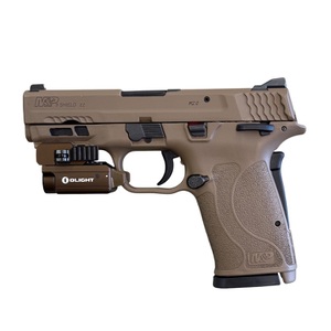 Smith & Wesson 9 Shield EZ 9mm (2) 8rd mags & OLight & custom holster