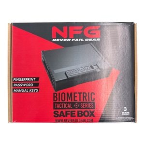 NFG Biometric Safebox (Fingerprint, Password, Manual Keys) New