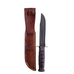 KA-BAR USMC Knife in leather sleeve